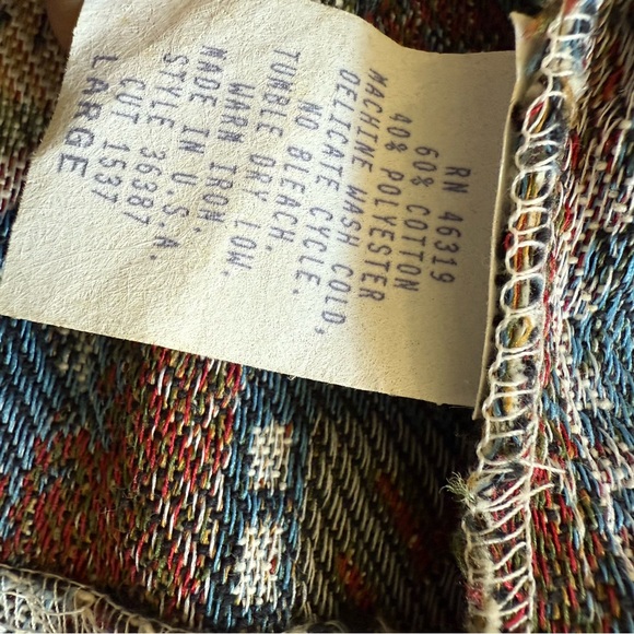 Vintage Patchwork Cottage Core Vest y2k 90s - Picture 10 of 10